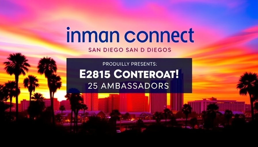 Inman Connect San Diego Ambassadors promotional image with skyline.