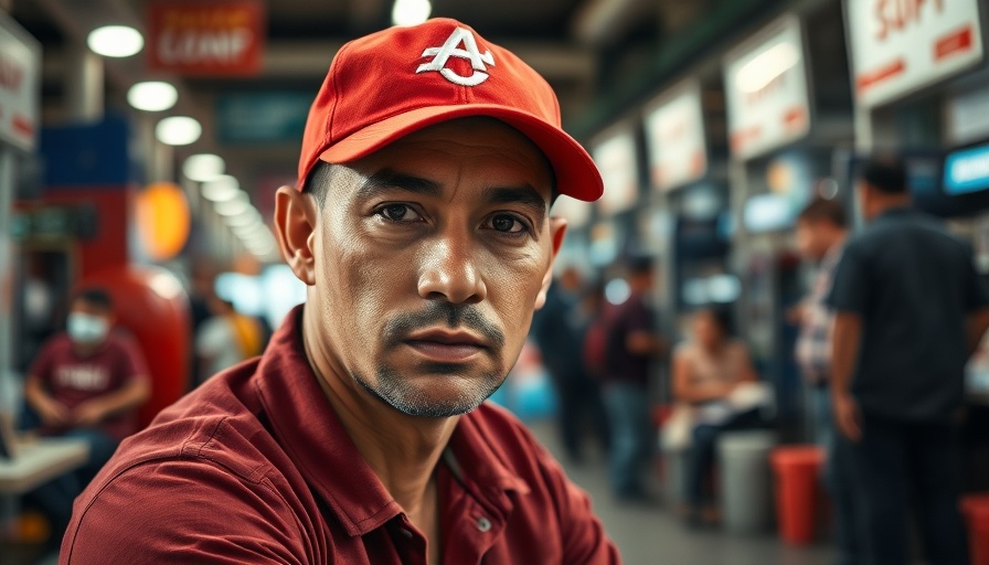 Elon Musk DOGE transition scene with a man in a red cap