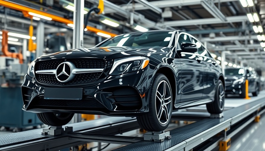 Mercedes-Benz high volume model production in modern factory setup