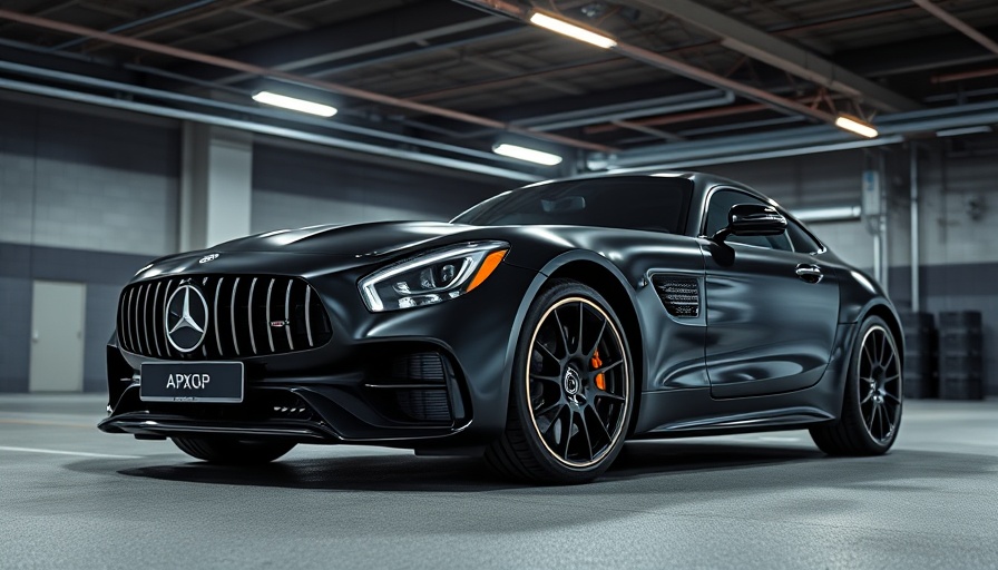 Limited edition Mercedes-AMG GT 63 APXGP Edition in modern garage.