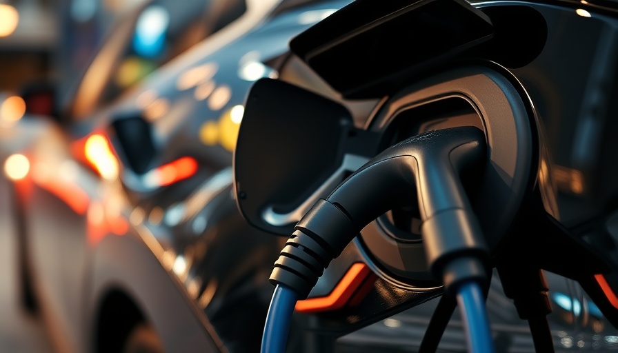 Electric car charging with blue cable, federal EV fees.