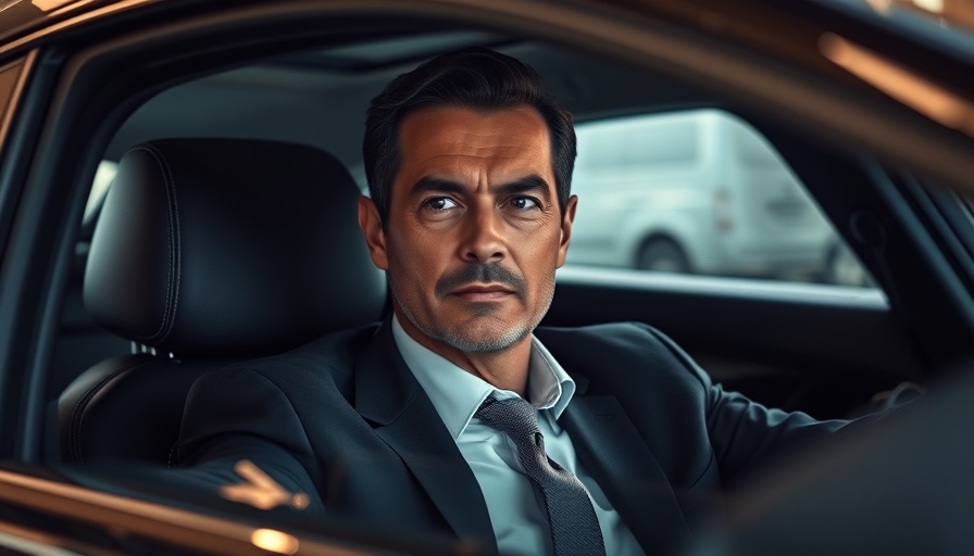 Executive in car contemplating Nissan crisis predictions.