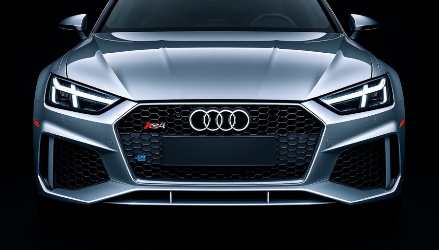 Silver Audi RS4 front view, Audi RS4 wagon value compared to RS6 Avant.