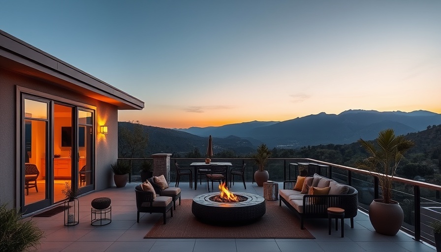 Outdoor patio with inviting features, perfect for home buyers.
