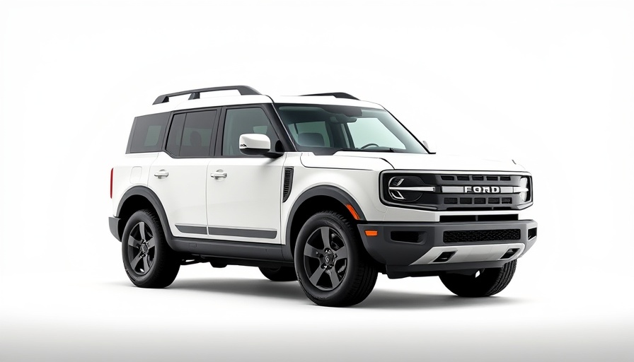 Ford Bronco Coastal Package in a studio with sleek design.
