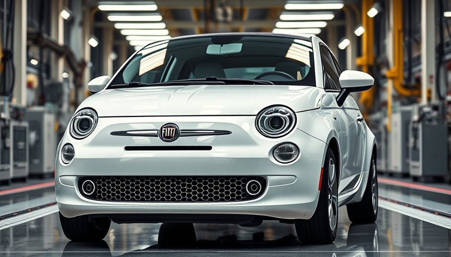 Fiat 500 Hybrid Manual Transmission in a factory.