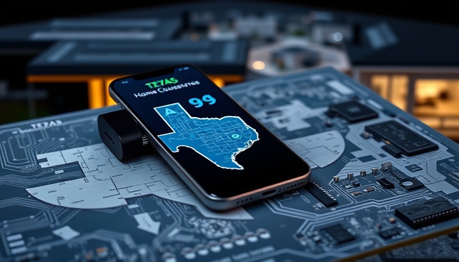 AI home concierge platform interface in Texas showcased on a smartphone.