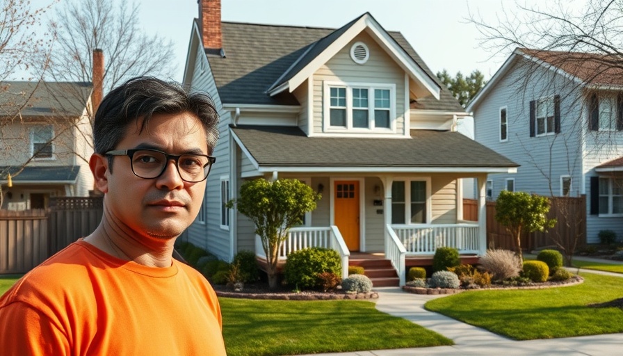 Suburban home with person in foreground, The Grim Sleeper connection.