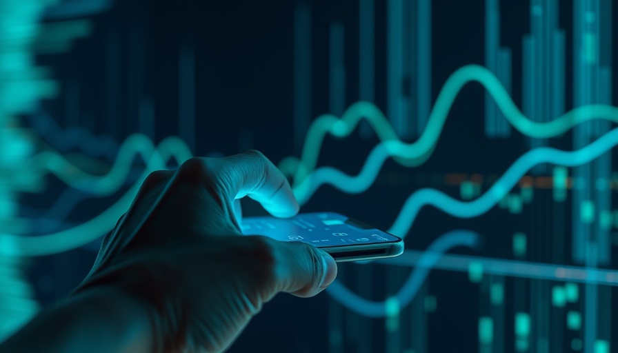 Futuristic digital display interaction, Ocusell Restb.ai partnership concept.