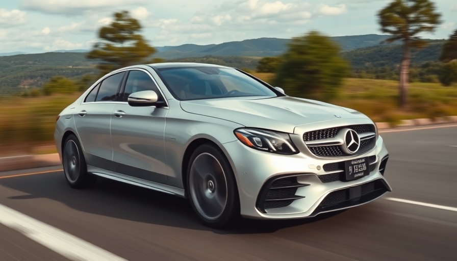 Mercedes-AMG C63 driving on a scenic road, engine change backlash topic.