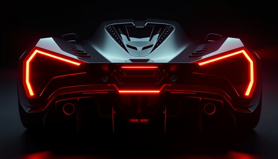 Rear view of Praga Bohema hypercar with dual exhausts and LED lights.
