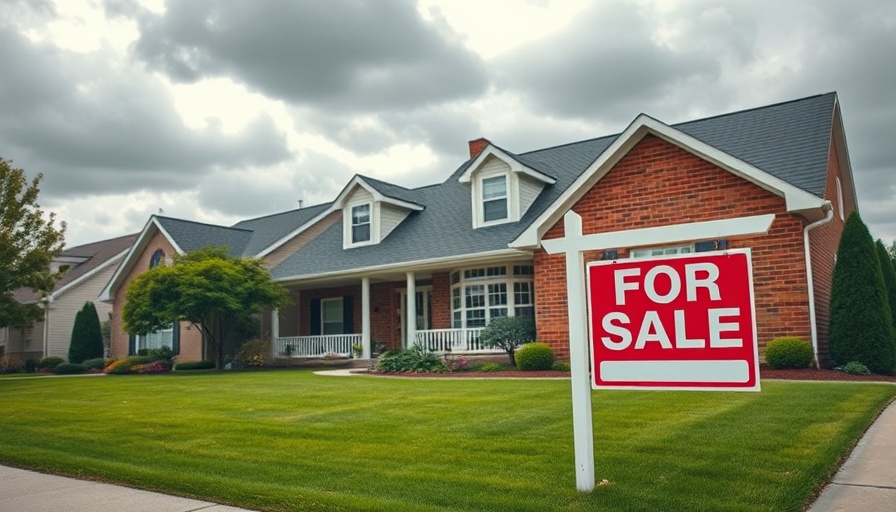 Suburban house for sale highlighting U.S. home inventory.
