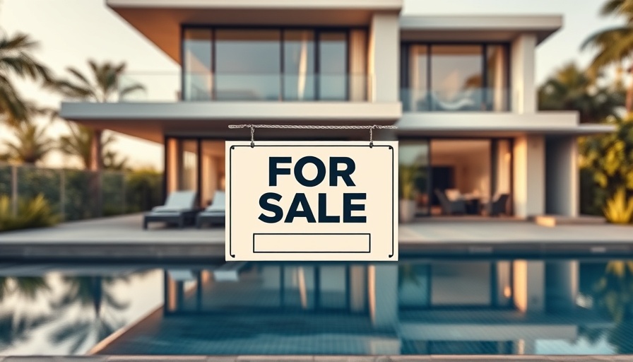 Contemporary house for sale with pool, housing market trends for buyers.