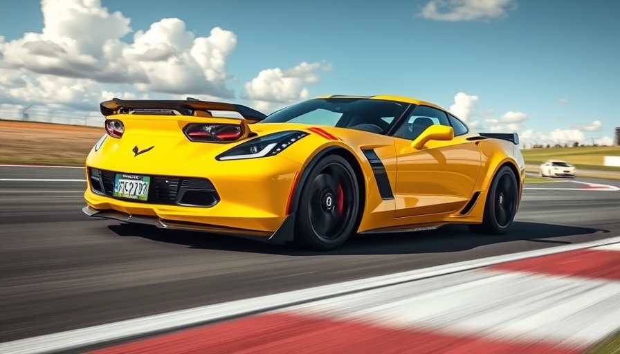 Yellow Chevy Corvette ZR1 highlighting performance on track.