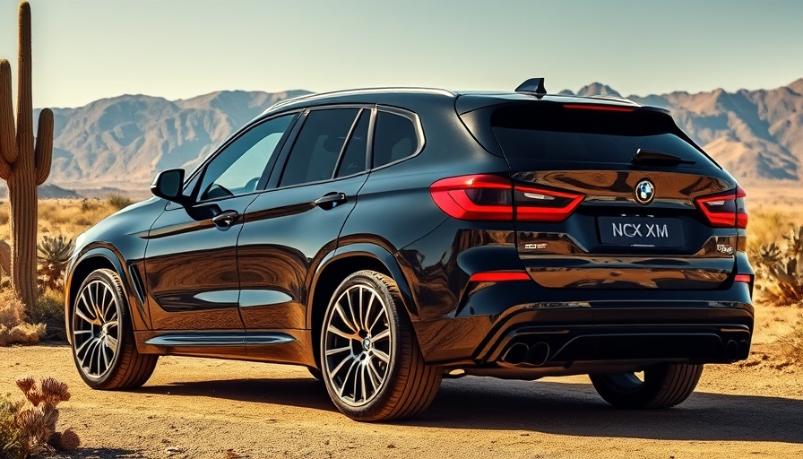 BMW XM in desert landscape highlighting design trends.