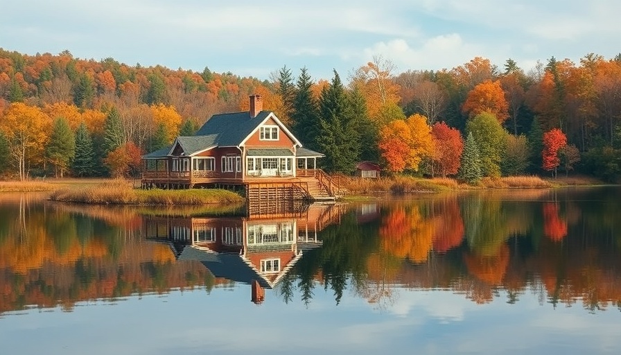 Buying a lake house with picturesque autumn views.