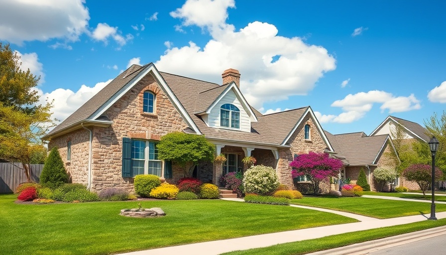 Suburban house with garden illustrating housing inventory trends.