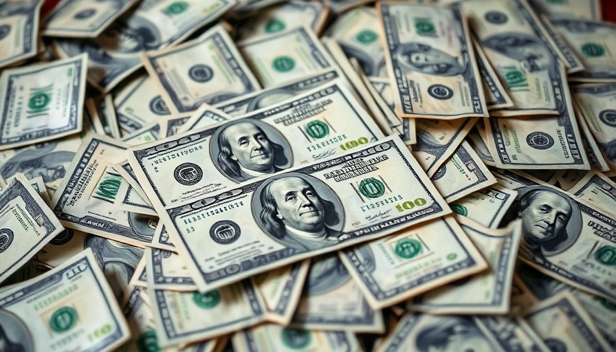 Scattered US currency representing investment potential.