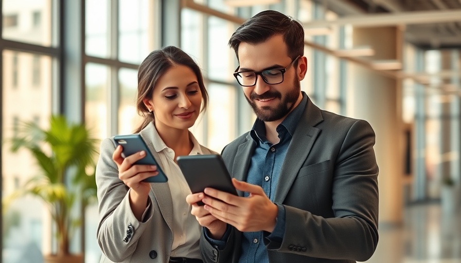 Professional team using self-sale software in bright office.