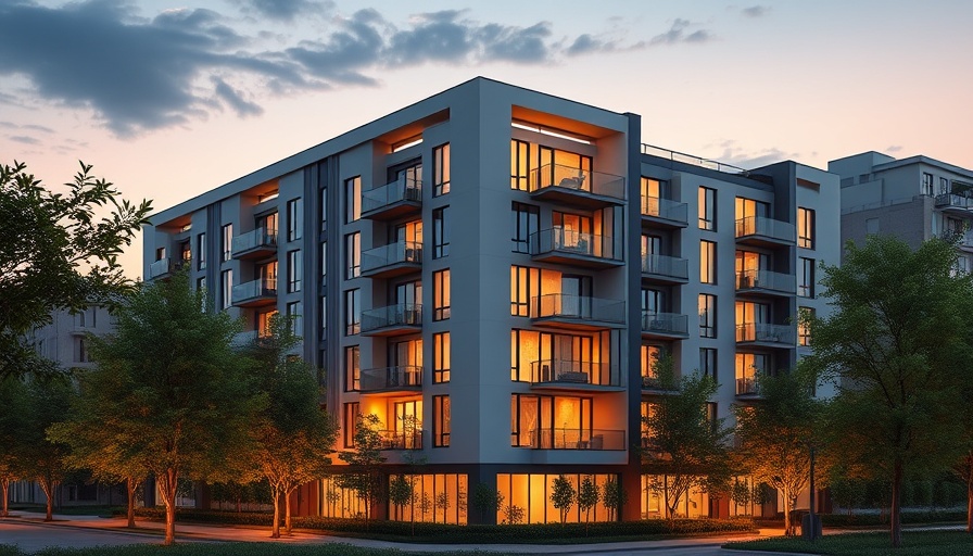Modern multifamily development with sleek, contemporary design.