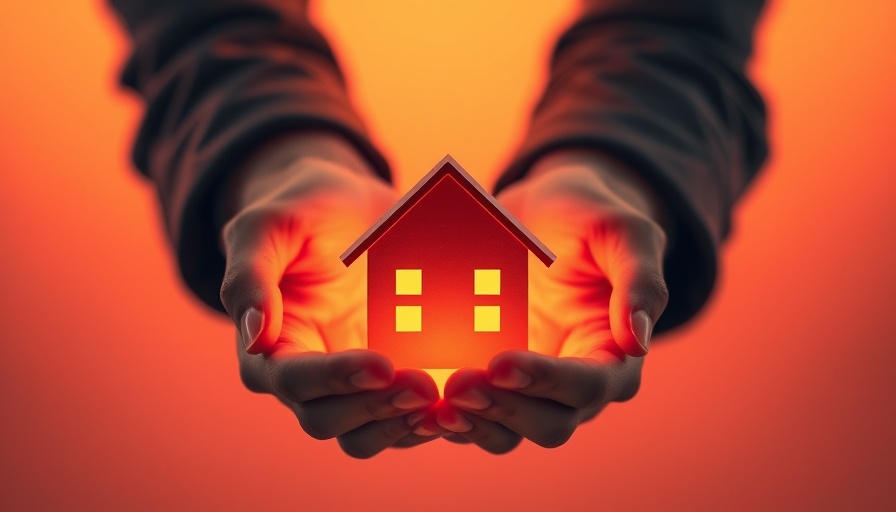 Hands holding house cutout, vibrant colors symbolize real estate renewal.