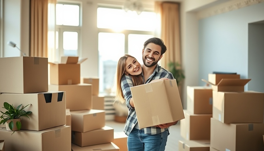 Happy couple in new apartment after clean no-contingency offer.