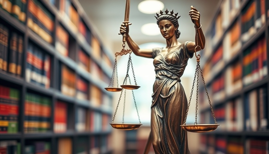 Lady Justice statue in library, symbolizing fairness in reverse mortgages context.