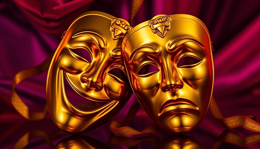 Theatrical masks symbolize buyer agent compensation changes.