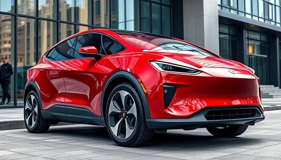 Cheapest EVs to Insure in 2025: Sleek red electric vehicle