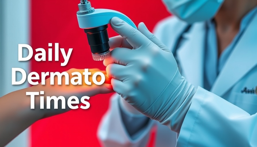 Dermatologist uses dermatoscope in 'Daily Dermatology Times' article.