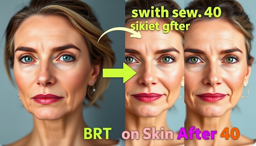 Menopause skincare transformation with HRT effects after 40.