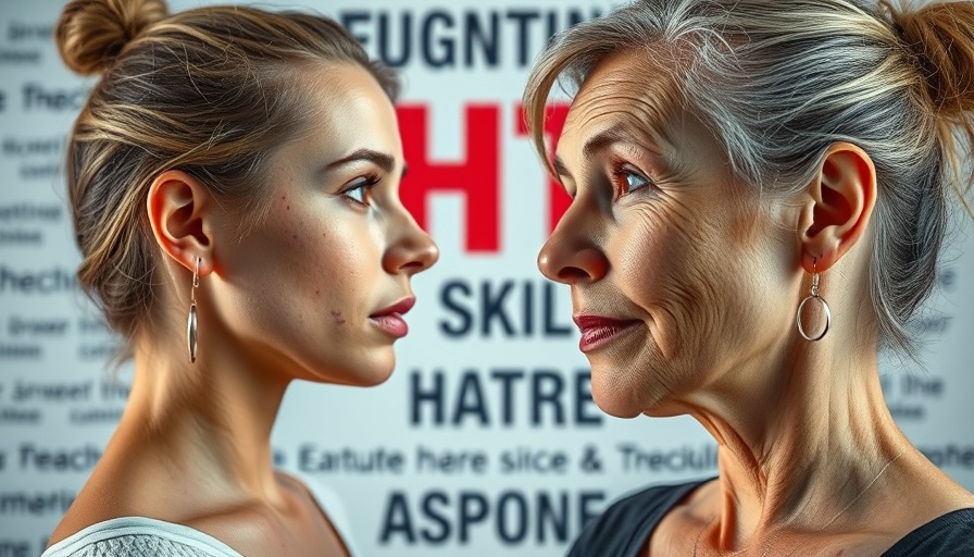 HRT impact on skin: acne vs. clear skin, contrasting images.