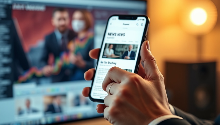 Digital news consumption on smartphone, dermatological advancements focus.