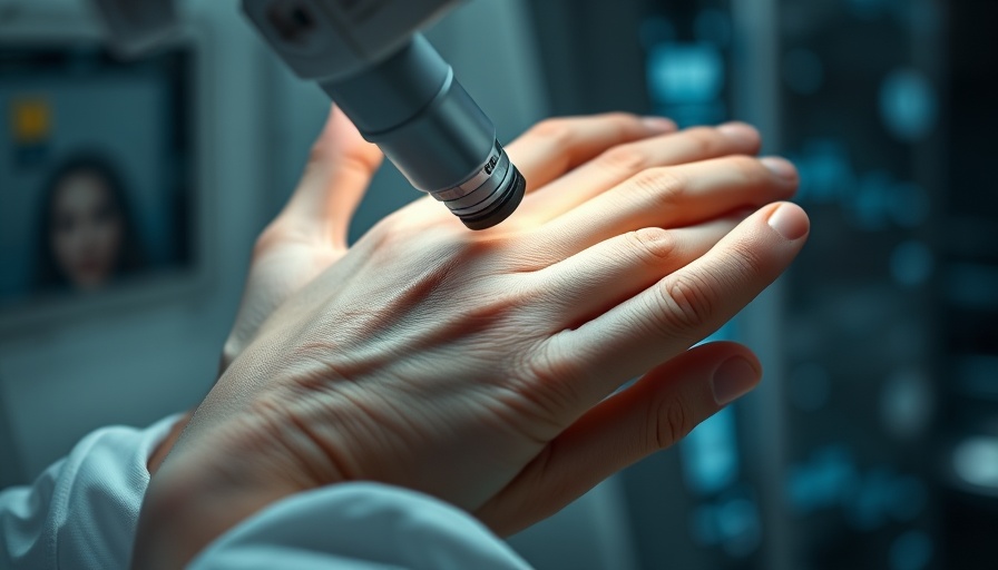 Advancements in dermatology showcased in detailed examination scene.