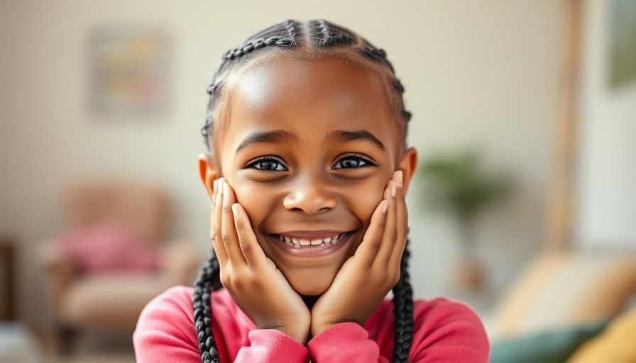 Cheerful girl learning skincare basics, highlighting healthy skin habits.