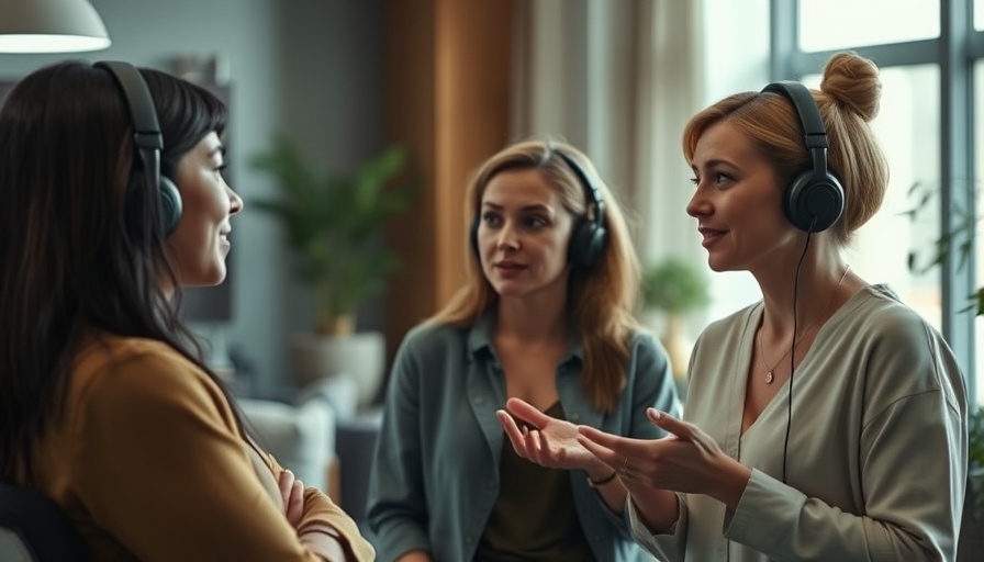 Women discussing whole body health for skin care via video call.