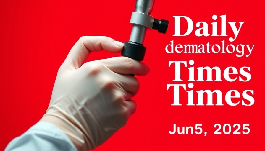 Dermatologist using dermatoscope for innovative dermatology treatments.