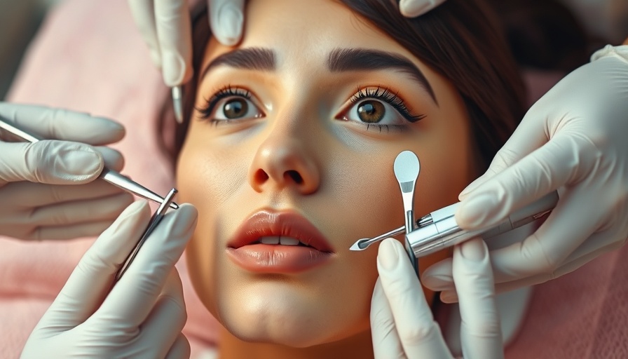 Beef Tallow Skincare Trend: woman receives facial treatment with tools.