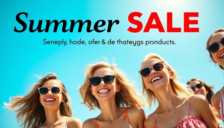 Summer Sale at University Park Dermatology promotion with smiling women.