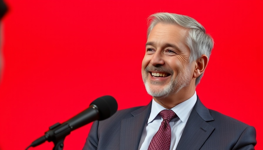 Middle-aged man smiling in a suit discussing treatment adherence in prurigo nodularis.