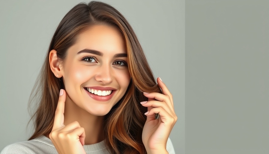 Young woman sharing beauty secrets for natural aesthetics.