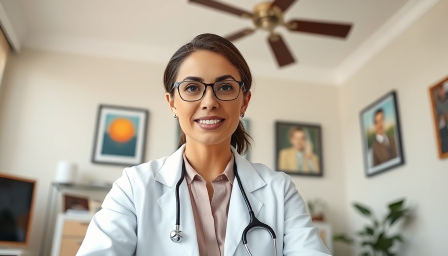 Professional woman discussing Botox for acne treatment in a video.