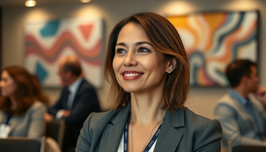 Alopecia Areata Treatment conference attendee smiling indoors