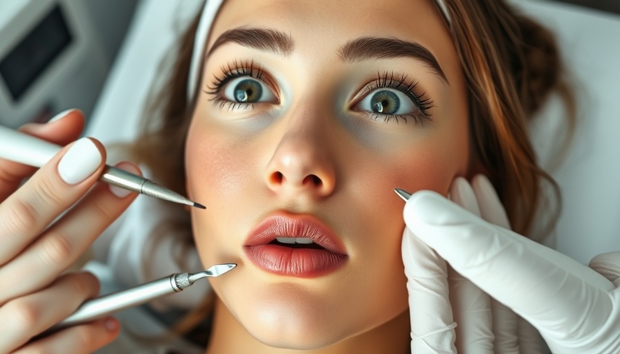 Young woman receiving skincare treatment with tools, Estrogen Cream in Skincare.