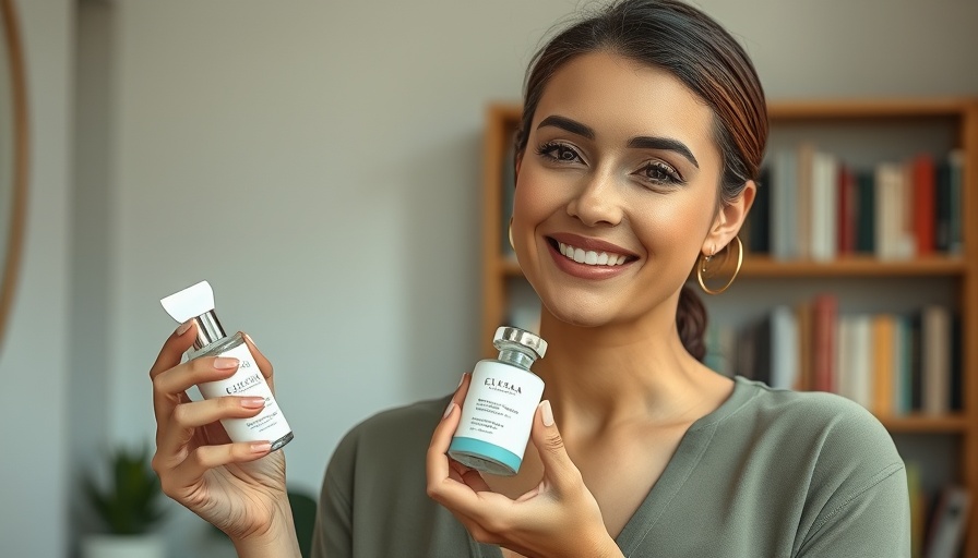 Be gentle go slow retinoids skincare demonstration indoors.
