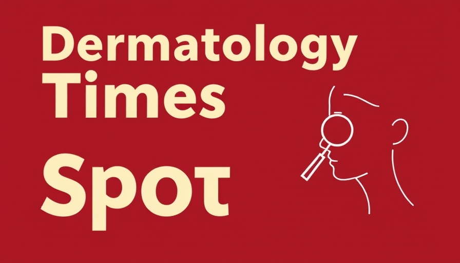 Dermatology Times Spot Test graphic with vitiligo theme.