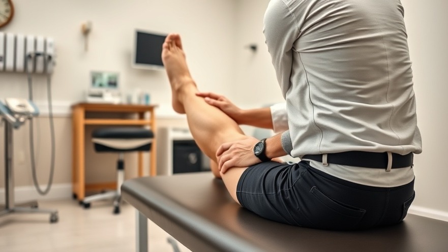 Chiropractor providing back pain treatment through spinal adjustment in a calming clinical setting.