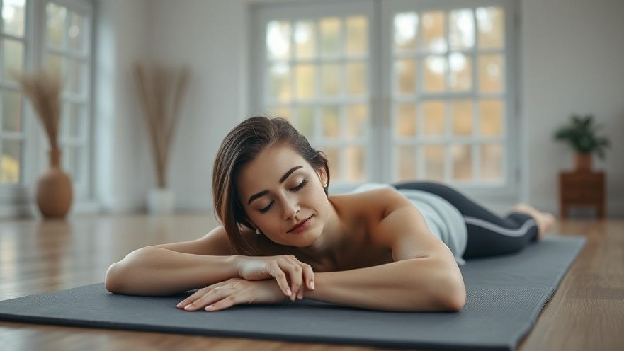 Serene woman in gentle movement class, practicing yoga for seniors in a tranquil studio.