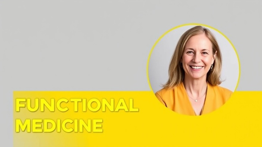 Promotional poster featuring a smiling couple for a podcast on biological aging and functional medicine.