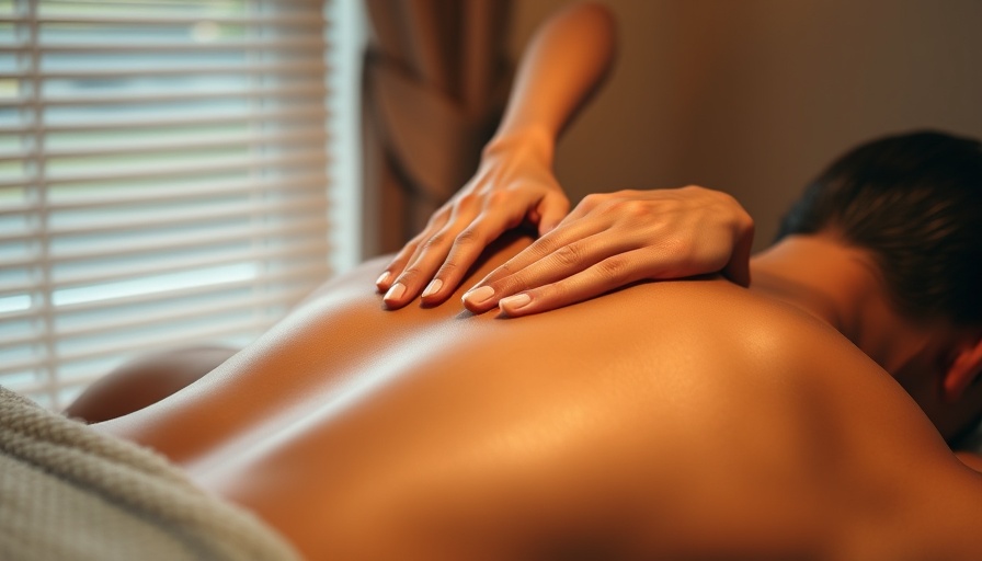 Massage therapy session focusing on back relaxation.